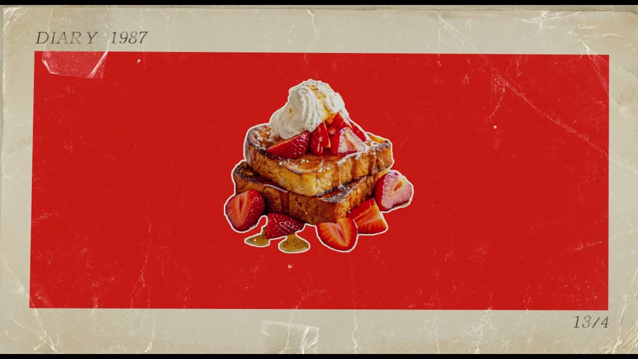 !!Brioche French Toast Strawberry!!LOFI Midnight rain chill with sleepy and soft textures