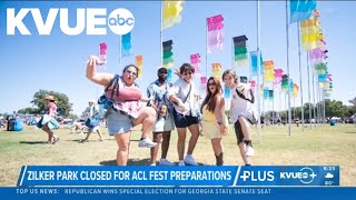 Zilker Park closed as preparations underway for ACL