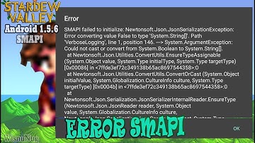 SMAPI Failed To Initialize : Solved!! | Android Modding Tutorial