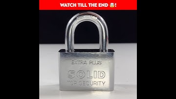 Open Lock without Key 🔐! #shorts #ytshorts #experiment #lifehacks #viral #viralshort #video
