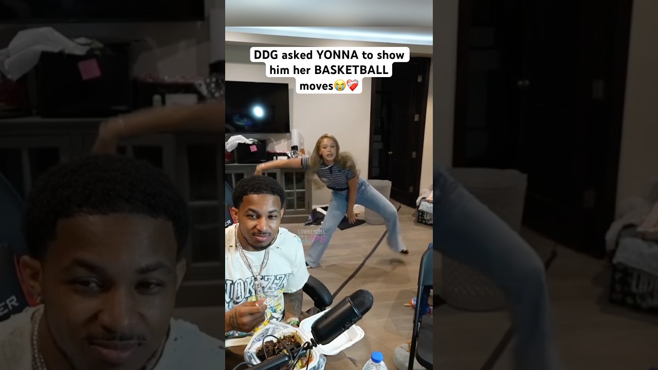 DDG asked YONNA to show him her BASKETBALL moves😭❤️‍🩹 