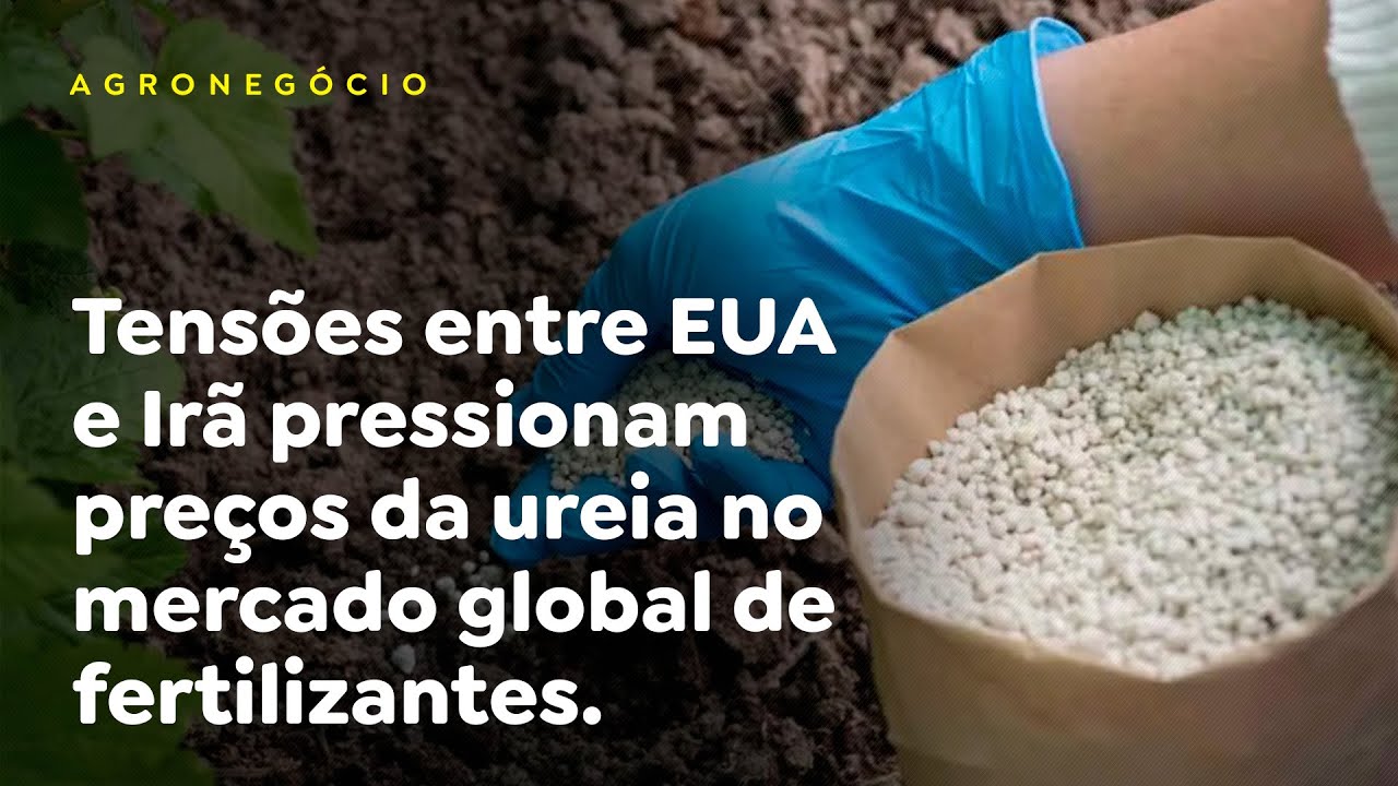 Tensões entre EUA e Irã pressionam preços da ureia no mercado global de fertilizantes.