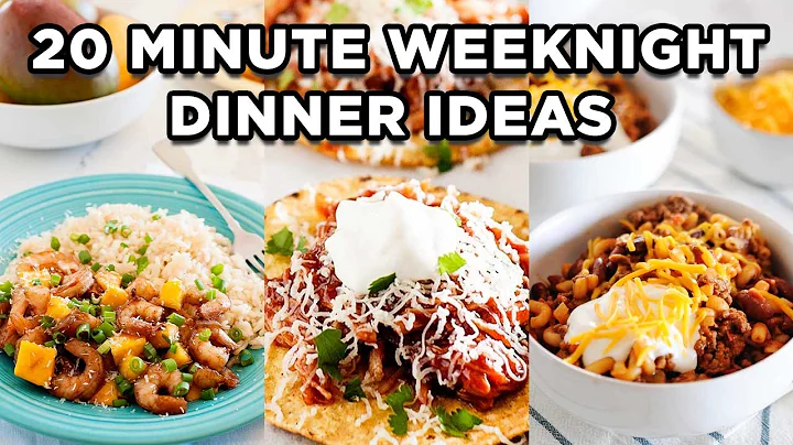 20 Minute Weeknight Dinner Ideas | Easy Family Dinner Recipes by MOMables thumbnail