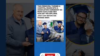 Principal Turns Hospital Room Into Graduation for Dying Mom ❤️ #dailysun #newstime