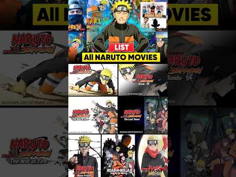 Naruto and Naruto Shippuden All Movies List #animedose #narutoshippuden #allmovies #sonyyay #viral
