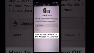 How to get approved Off the Amazon flex waitlist #amazonflex #waitlisted #amazondelivery