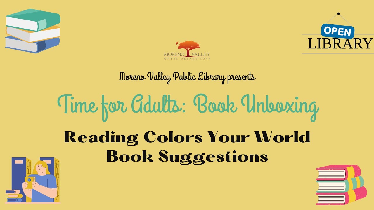 Time for Adults: Reading Colors Your World Book Suggestions - YouTube