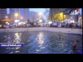 صدى البلد الأطفال يحولون نافورة مصطفى محمود إلى حمام سباحة 