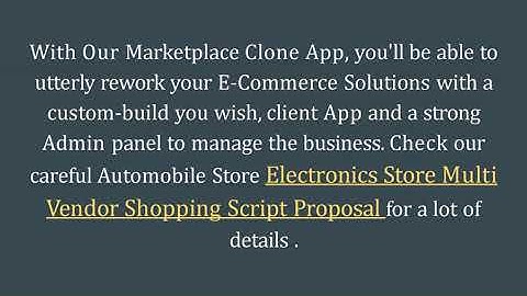 Electronics Store Multi Vendor Script -  DOD IT SOLUTIONS