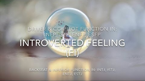 Introverted Feeling (Fi) in Action || MBTI COGNITIVE FUNCTIONS SERIES