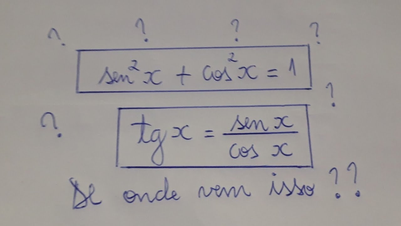 Como Saber Se é Seno Cosseno Ou Tangente