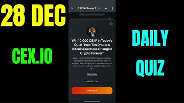 Cex.io Quiz Answers 28 December |Cex.ioDaily Quiz |Cex io daily combolCex.iodaily quiz answer