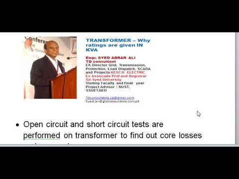 Transformer rating in KVA in URDU HINDI