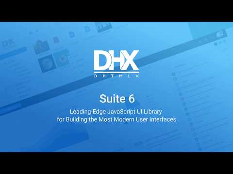 JavaScript UI Library for Building the Most Modern User Interfaces - DHTMLX Suite 6