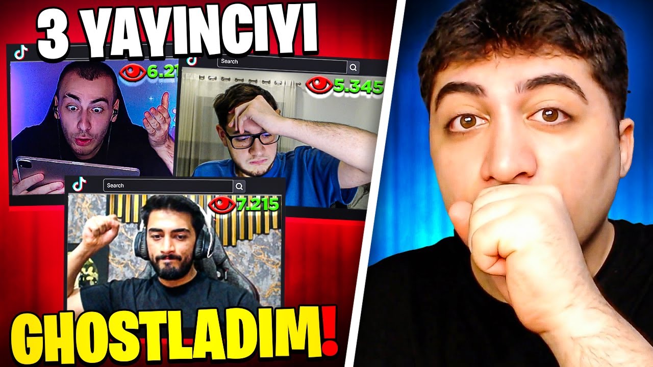 TEK VİDEODA 3 YAYINCI GHOSTLADIM! (1 MİLYON ABONEYE ÖZEL) | PUBG MOBILE
