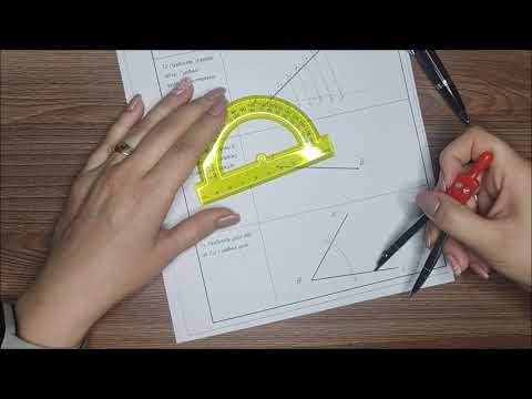 Как разделить угол на равные части с помощью циркуля