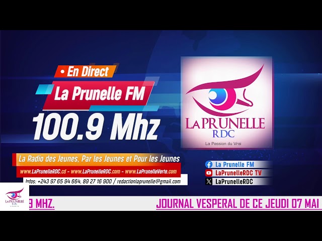 JOURNAL VESPERAL DE CE JEUDI 07 MAI 2026 SUR La Prunelle FM -100.9 MHZ
