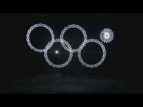 Sochi Olympics: Olympic ring fails to open at opening ceremony