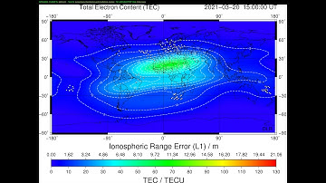 Animated Total Electron Content Map during Solarstorm