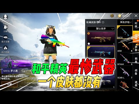 不摸鱼：和平精英最惨武器！一个皮肤都没有，光子把它们忘了吗