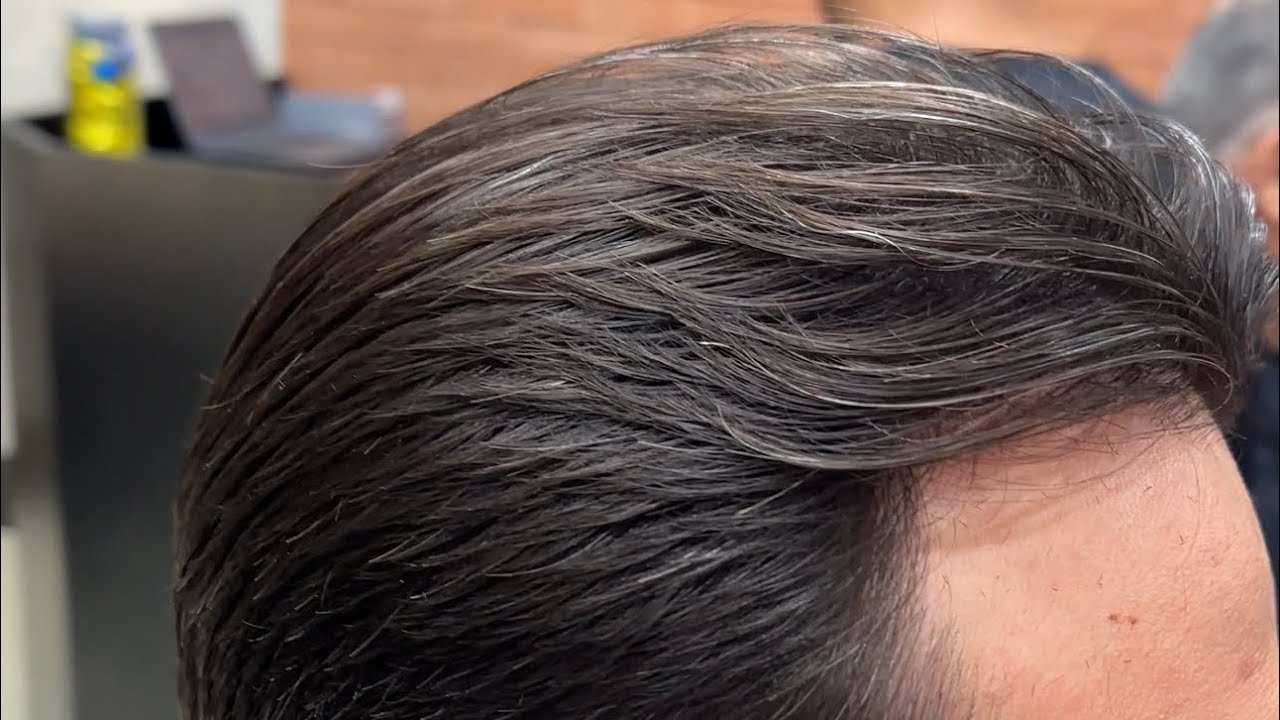 Como cortar cabelo social todo na tesoura  / ASMR barber