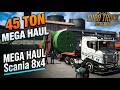 ETS2 1.57 Heavy Cargo: 45 TON Boiler Part Haul with SCANIA SUPER 8x4!