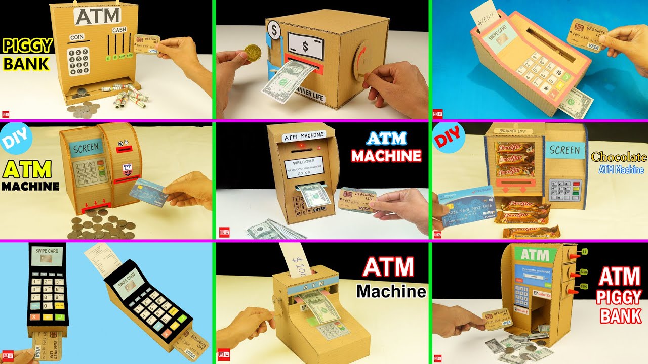 10 Amazing Cardboard ATM Machine Compilation YouTube