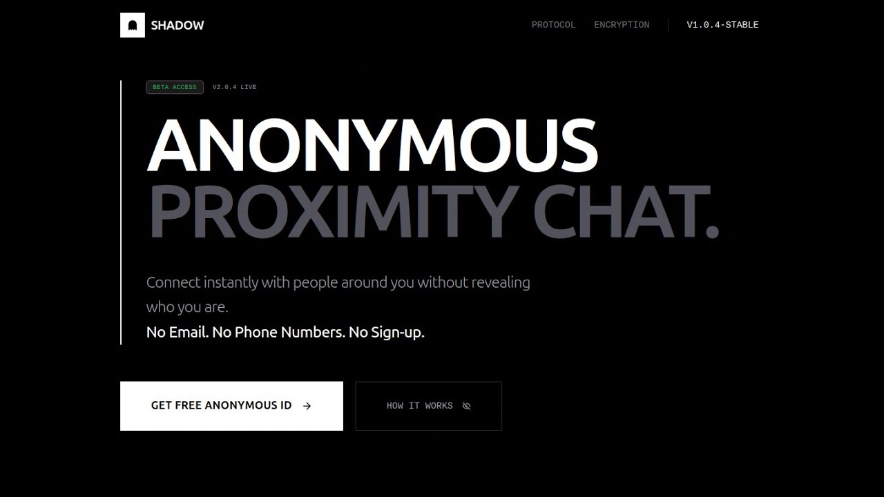 Shadow-ProximatyChat | Nextjs based secure chating app