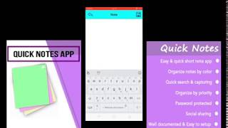 Toturial Quick Notes Android app screenshot 3