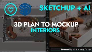 3D Plan to Mockup in seconds (SketchUp + AI Workflow 2026)