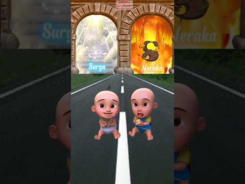 Pilih surga atau neraka? Bayi ipin upin, dan bayi jahat😯 #shorts