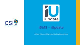 iMIS Data Management Suite - iUpdate | Use an IQA to Add an Activity and Update a Record