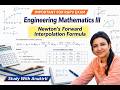 NEWTON'S FORWARD INTERPOLATION FORMULA | Numerical Method | B.Tech |#rgpvbhopal #maths #education