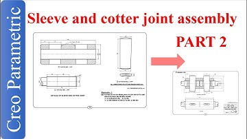 Sleeve and cotter joint assembly using creo - Rod End- PART 2 / 4