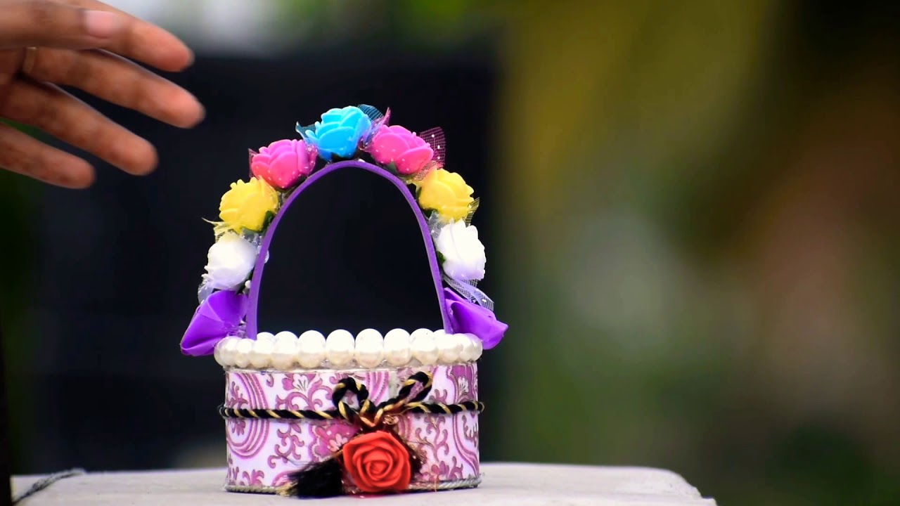 cellotape roll craft/Ornaments box/waste tape roll craft