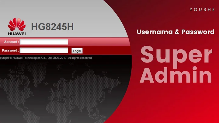 Super Admin Huawei hg8245h - Akses Password Login