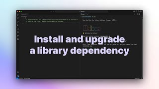 Install and upgrade a library dependency Wealth