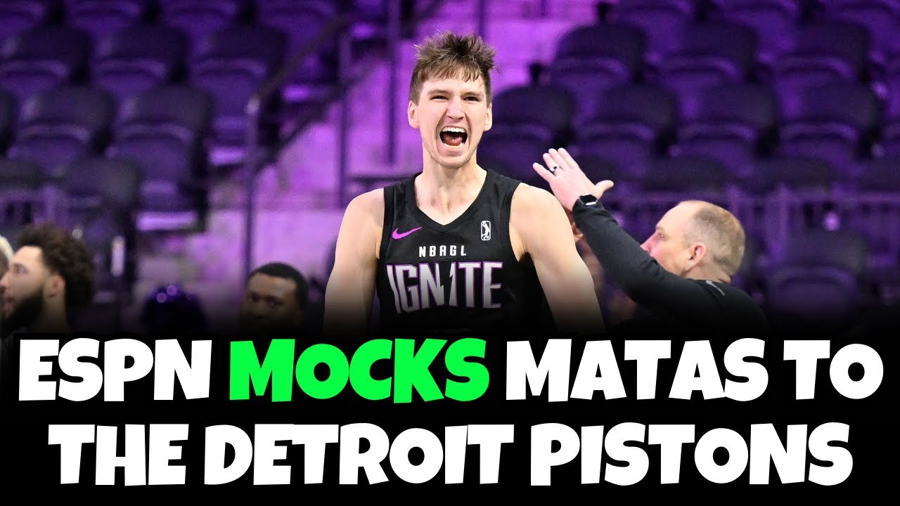 Detroit Pistons Mocked To Draft Matas Buzelis At 5th Overall YouTube