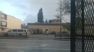 It start to hail in Oakland, CA