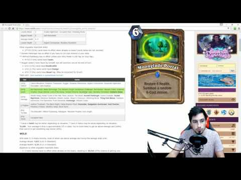 Hearthstone: Moonglade Portal Card Analysis