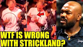 MMA Community GOES OFF on Sean Strickland after WEIRD FOOTAGE with Young Fan,Jon Jones plays REFEREE