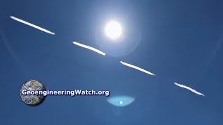 Blatant And Inarguable Geoengineering Jet Spraying Captured On Film ( GeoengineeringWatch.org )