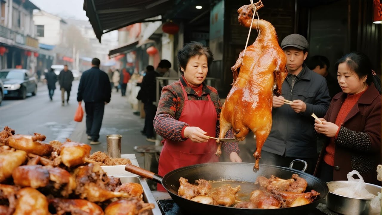 一年半大鹅现宰现腌，先泡再煮不用老汤，55块一斤日卖500只 鹅头80块一个【舟小九】