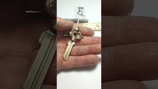 Brass Head Kwikset KW1 / Schlage SC1 / SC4 House Key Blank