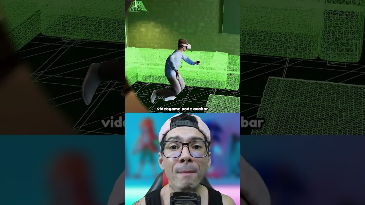 ELE FOI JOGAR EM REALIDADE VIRTUAL E OLHA NO QUE DEU....