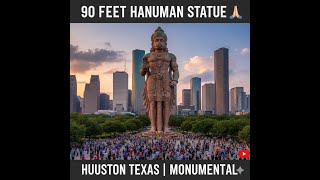 90 ft Hanuman Statue in Houston | America's 3rd Tallest Religious Monument