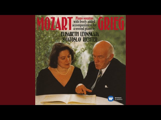 Mozart - Sonate "Facile" K.545-arr. pour 2 pianos E.Grieg: 2e mvt : E.Leonskaja / S.Richter