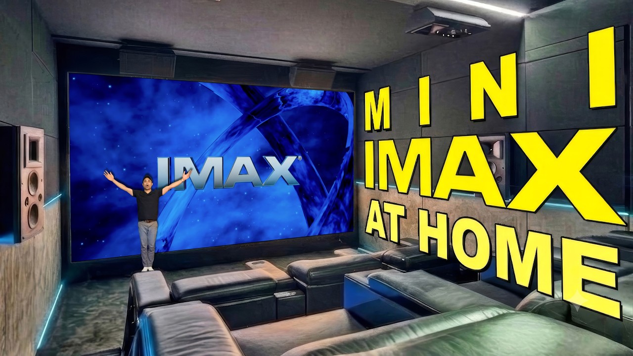 170-inch SCREENPRO projection screen home theater installation