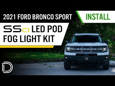 How to Install 21+ Bronco Sport SSC1 Fog Light Kit | Diode Dynamics