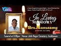   funeral service  bromunaswamy appogi  jesuscalls  arakkonam  mighty jesus tv